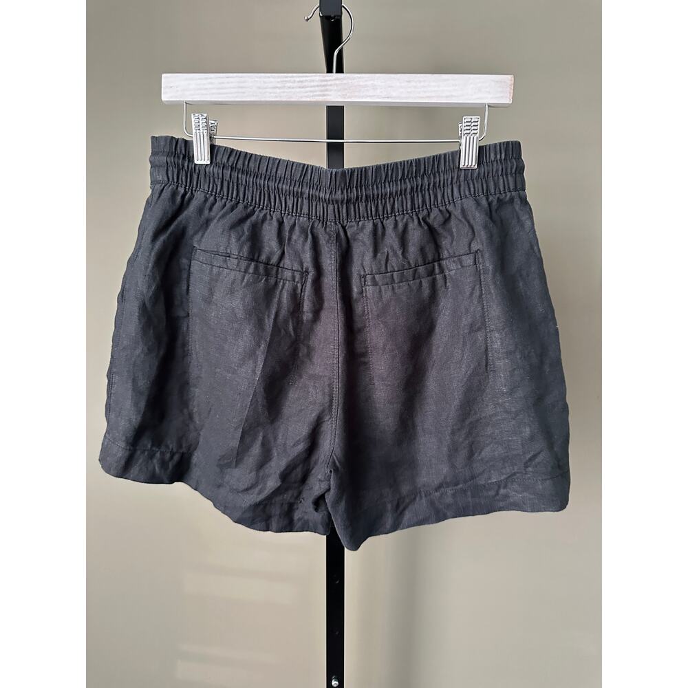Athleta Retreat Linen Mid Rise 4" Short Black Small - Picture 3 of 4
